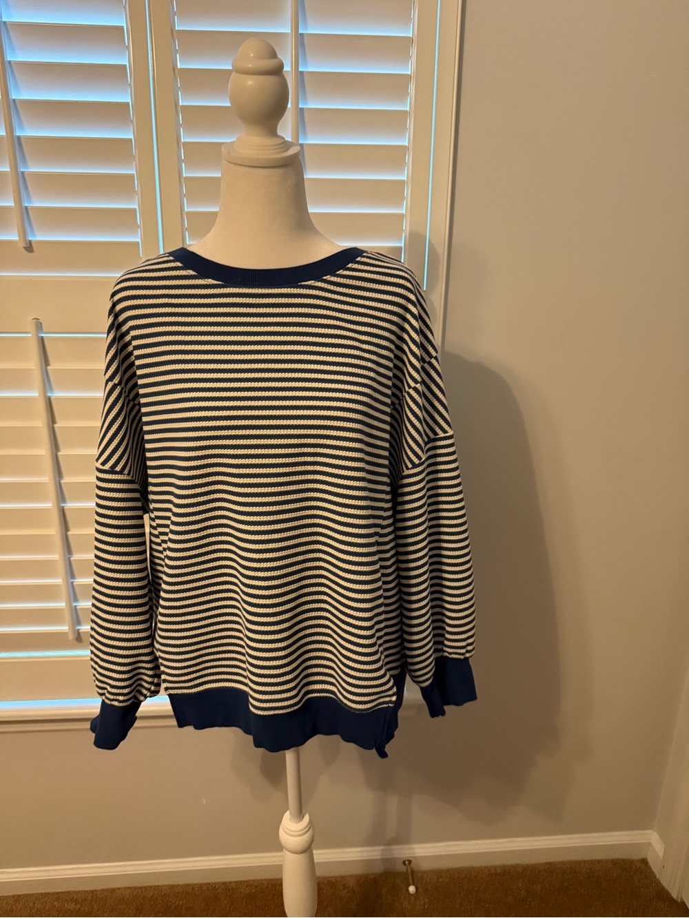 Striped Blue and White pullover